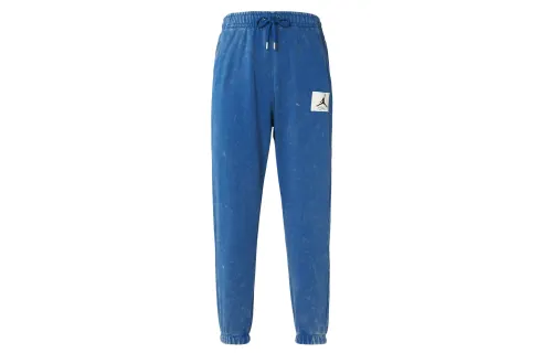 Jordan Knitted Sweatpants Men's Pure Blue Moderate Cuffed Pants
