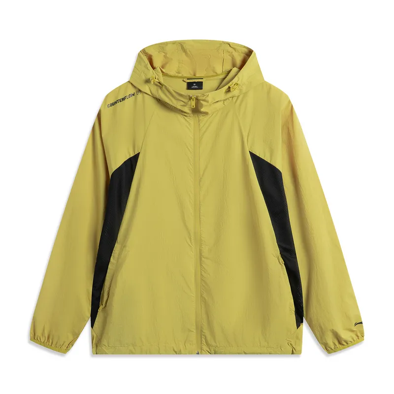Li Ning Breathable UV Protection Sun Protection Clothing Trench Coat Men's Mixed Yellow