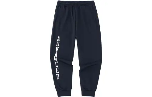 ANTA Basketball Collection Knitted Sweatpants Men's Black Thickened Cuffed Pants