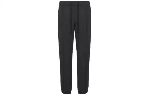 DIOR Knitted Sweatpants Men's Black Moderate Other
