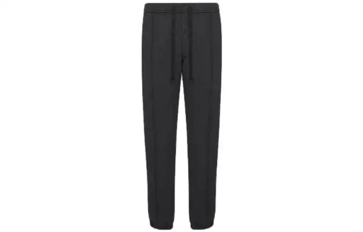 DIOR Knitted Sweatpants Men's Black Moderate Other
