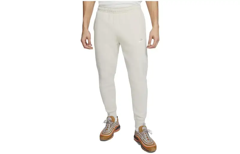 Nike Knitted Sweatpants Men's Light Bone Moderate Cuffed Pants