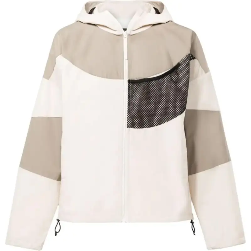 Reebok patchwork hooded windbreaker