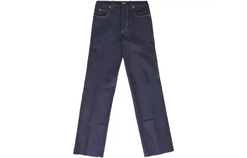 GUCCI Logo Patch Straight Leg Jeans