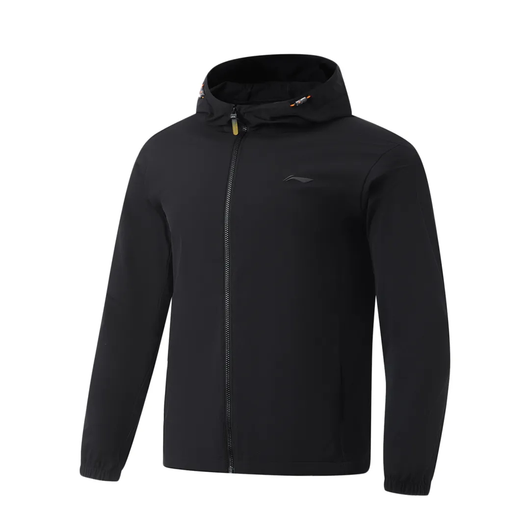 Li Ning Fitness Series Trench Coat Men's Black