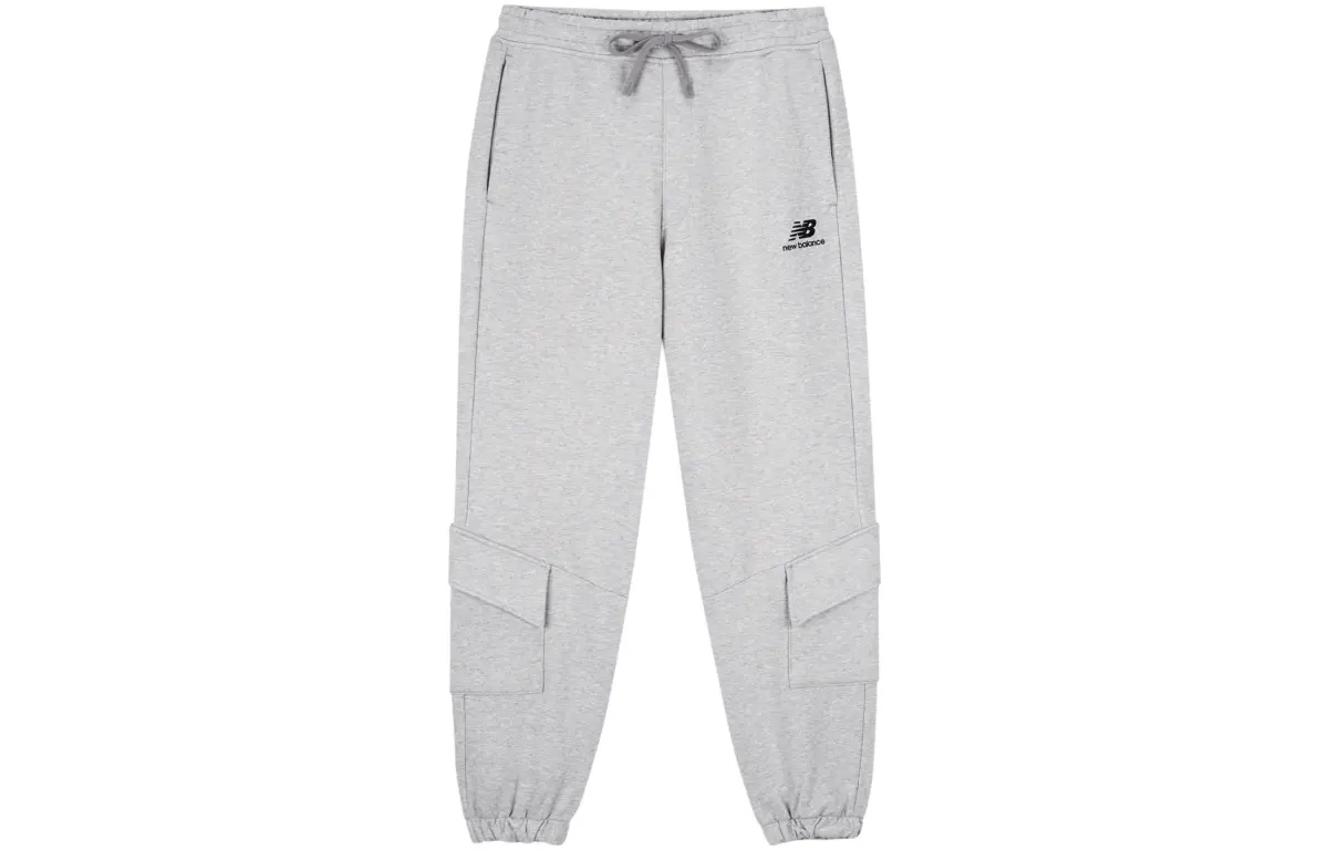 New Balance Sports Pants Knitted Sweatpants Men's Gray