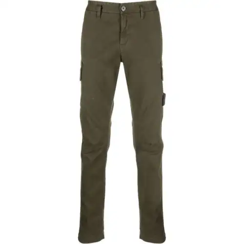 STONE ISLAND Mid Rise Tapered Cargo Trousers