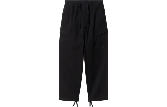 Carhartt WIP Casual Pants Men's Black Moderate Straight Fit Pants