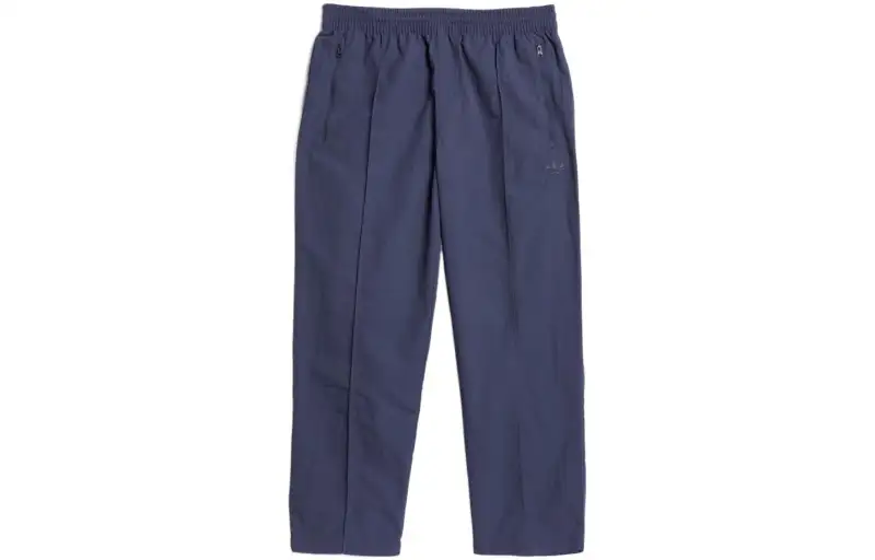 Adidas Originals Casual Pants Unisex Navy Blue Moderate Straight Fit Pants