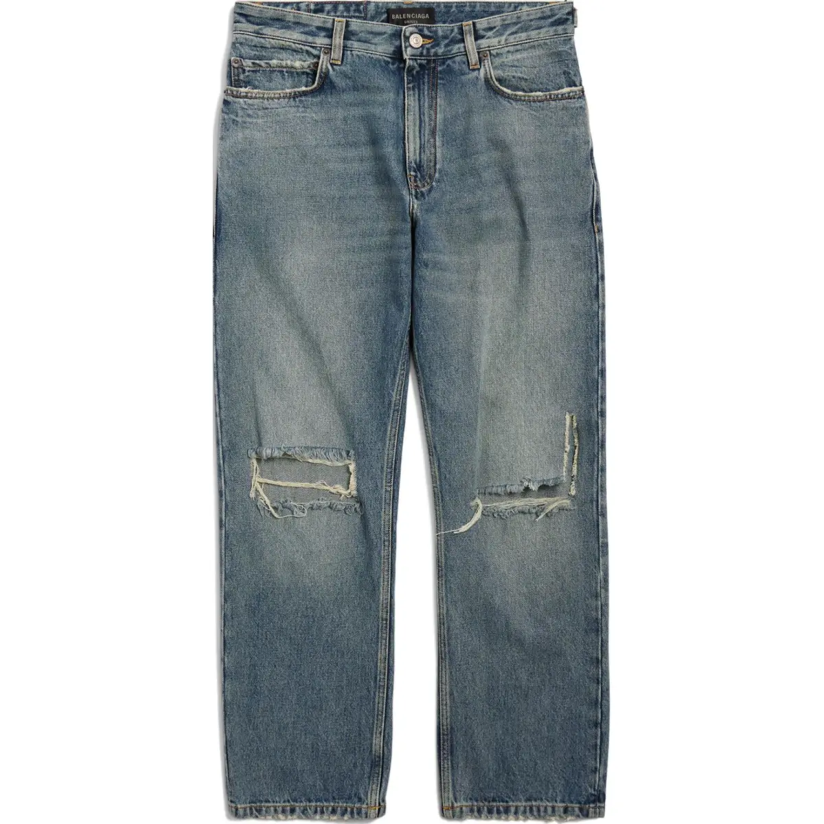 Balenciaga FW24 Jeans Loose Fit Unisex Blue