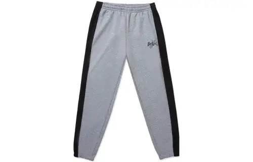 Li Ning Badfive Fleece Lined Thermal Corduroy Sports Pants Knitted Sweatpants Men's Heather Gray