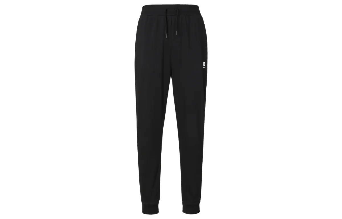 Adidas Knitted Sweatpants Unisex Black Moderate Cuffed Pants