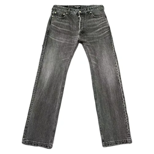 Balenciaga SS22 Jeans Regular Fit Unisex Gray Black