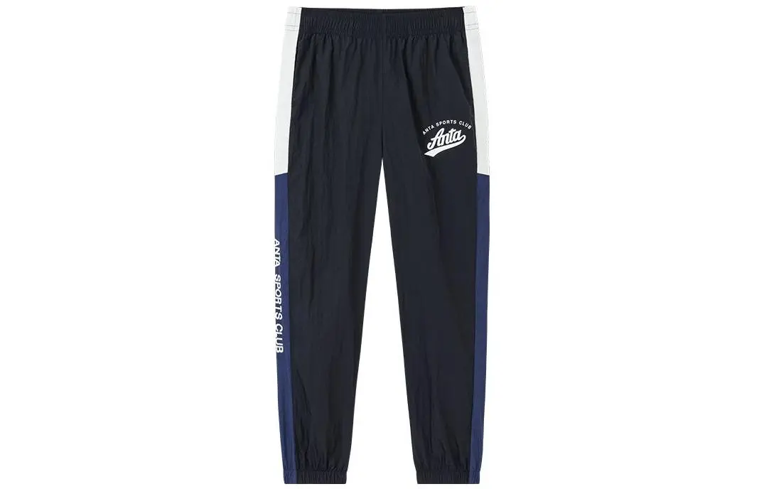 Anta Life Collection Knitted Sweatpants Men's Dark Navy Blue