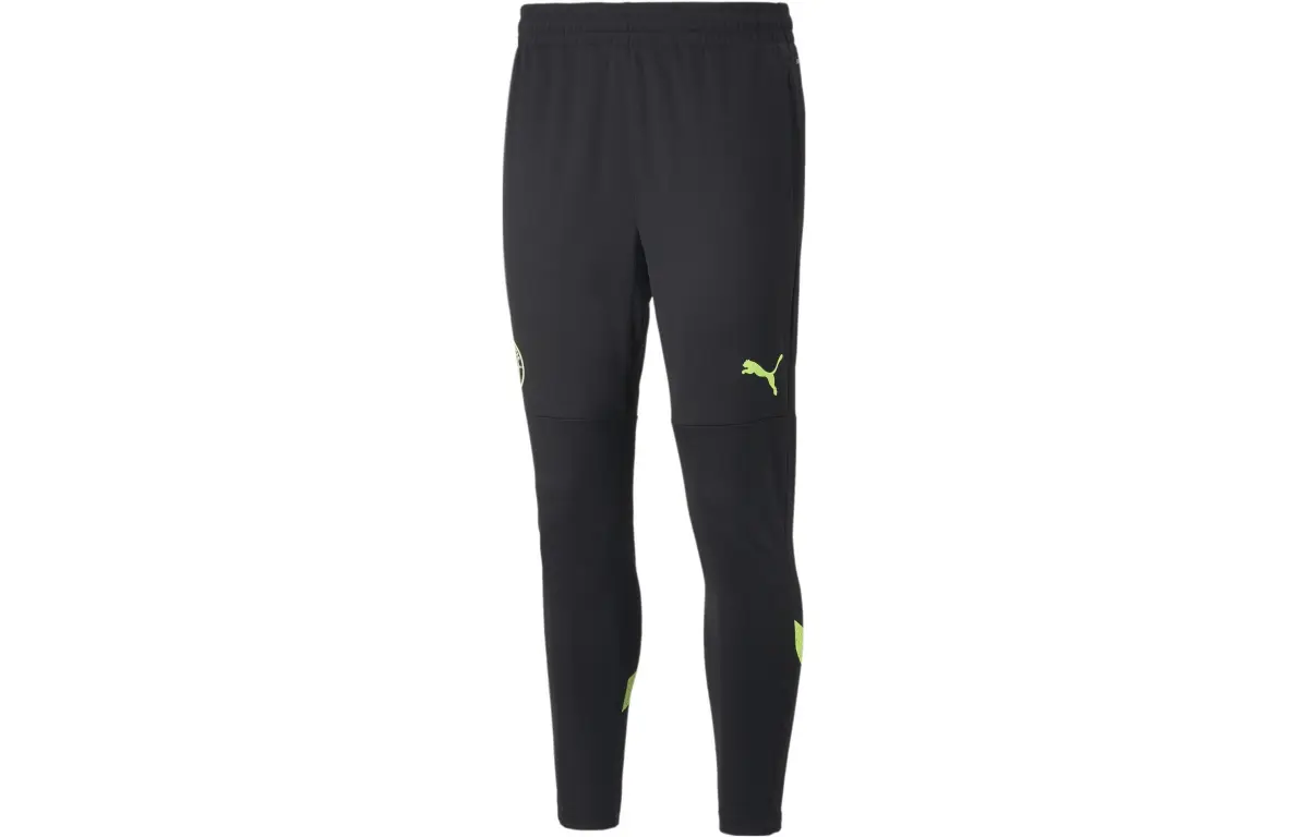 PUMA Knitted Sweatpants Men's Black Moderate Cuffed Pants