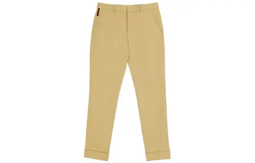 GUCCI Casual Pants Men's Brown Moderate Straight Fit Pants