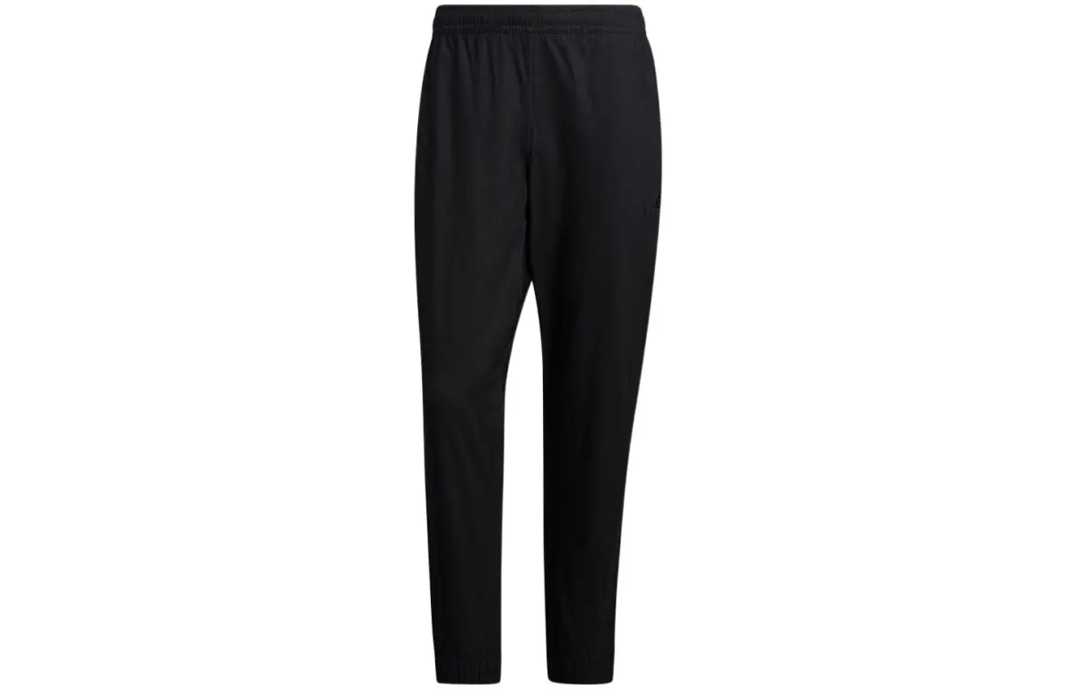Adidas Knitted Sweatpants Men's Black Moderate Cuffed Pants