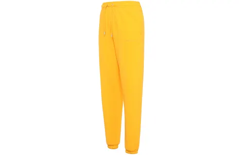 Jordan Wordmark Knitted Sweatpants Men's Yellow Moderate Cuffed Pants