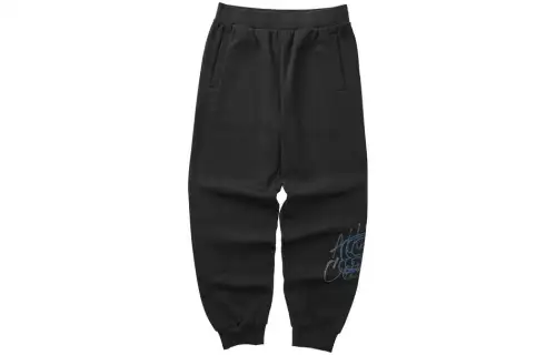 Skechers Knitted Sweatpants Men's Carbon Black/0018 Thickened Cuffed Pants