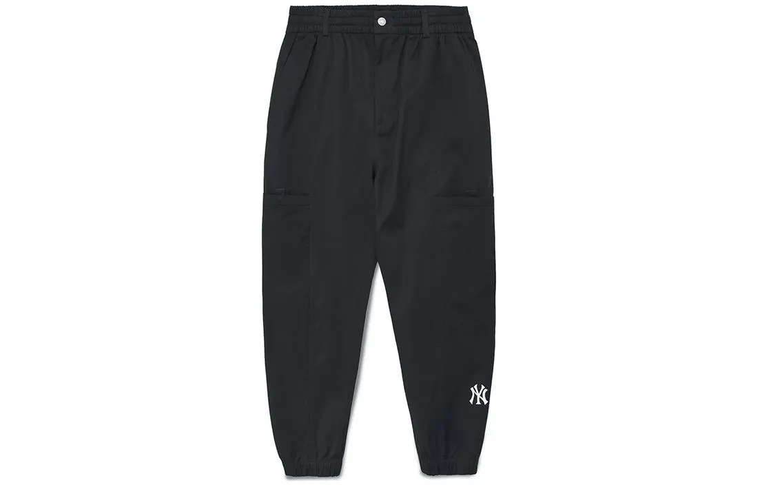 MLB New York Yankees Knitted Sweatpants Men's Black Moderate