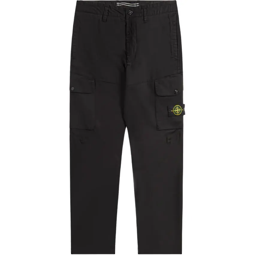 STONE ISLAND Cargo Pants Men's Black