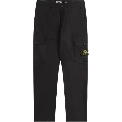 STONE ISLAND Cargo Pants Men's Black