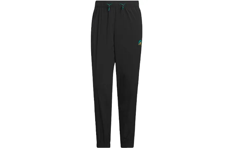 Adidas Originals Knitted Sweatpants Men's Black Moderate Cuffed Pants