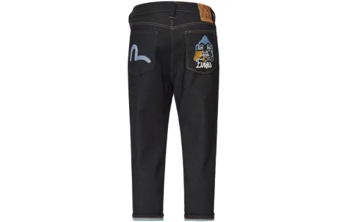 EVISU Jeans Men's Denim Blue Moderate Straight Fit Pants