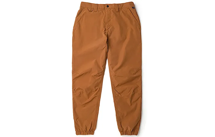 Timberland Knitted Sweatpants Men's Medium Brown Moderate Cuffed Pants