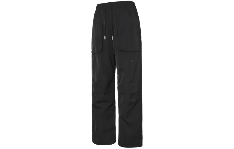 Jordan Knitted Sweatpants Men's Black Moderate Straight Fit Pants