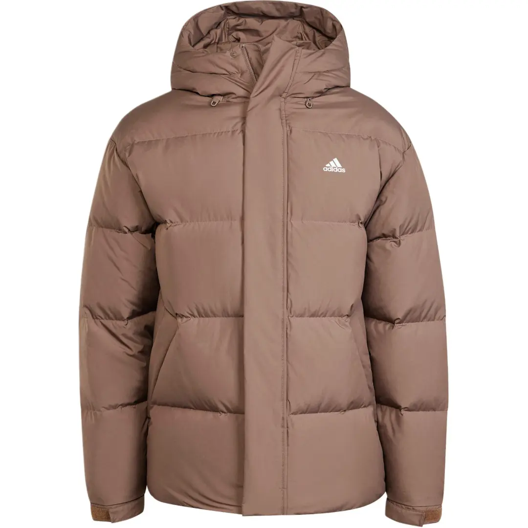 Adidas PUFFY DOWN Jacket Unisex Stratum Dark Earthy Brown