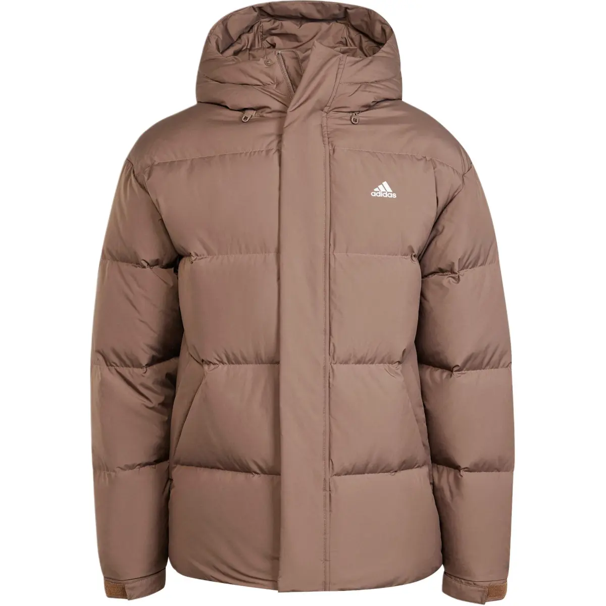 Adidas PUFFY DOWN Jacket Unisex Stratum Dark Earthy Brown