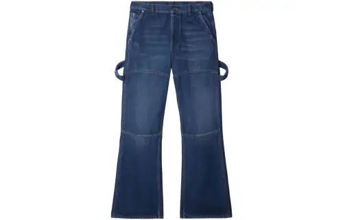 OFF WHITE Flared Carpenter Jeans