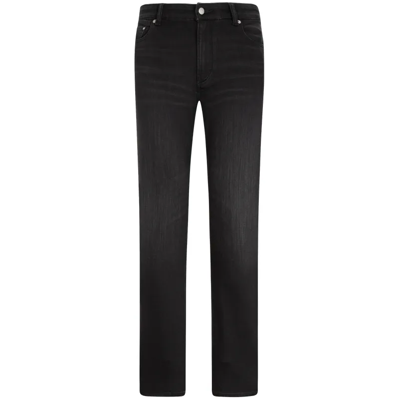 Calvin Klein Jeans Men's Black Moderate Straight Fit Pants