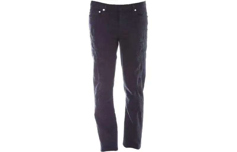 DIOR Jeans Men's Black Moderate Straight Fit Pants