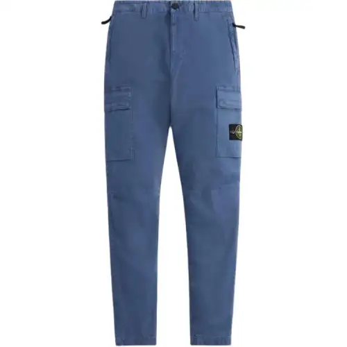 STONE ISLAND Cargo Pants Men's Blue