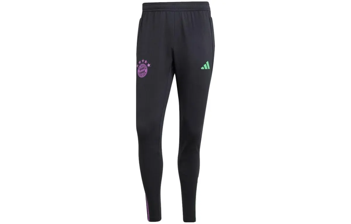 Adidas Knitted Sweatpants Men's Black Moderate Straight Fit Pants