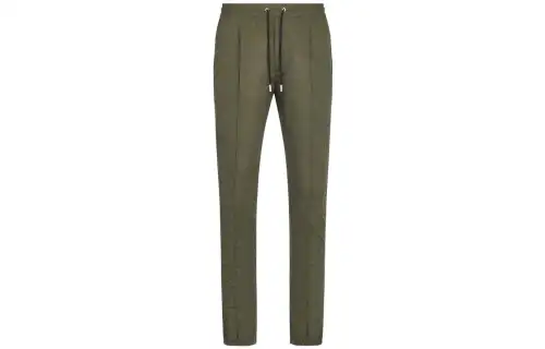 DIOR Quarterly New Products Casual Pants Men's Green Moderate Straight Fit Pants