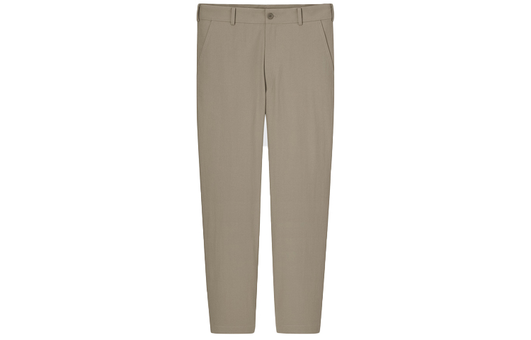 UNIQLO Solid Color Casual Pants Men's Khaki