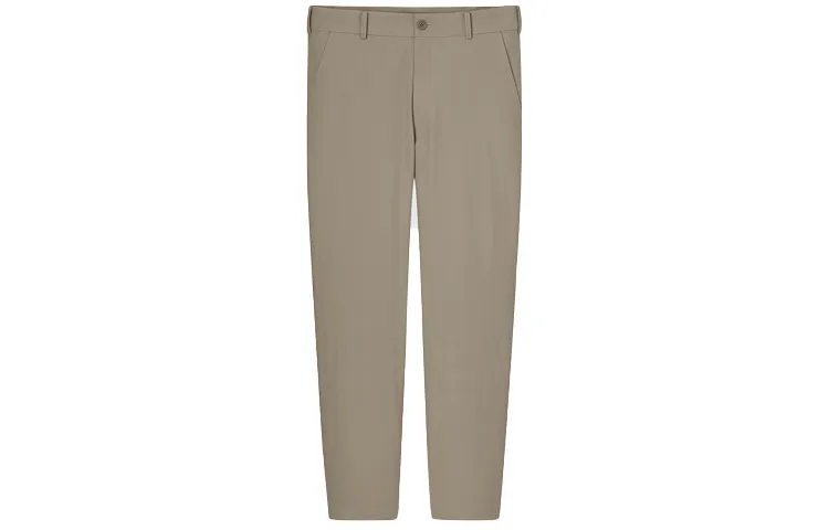 UNIQLO Solid Color Casual Pants Men's Khaki