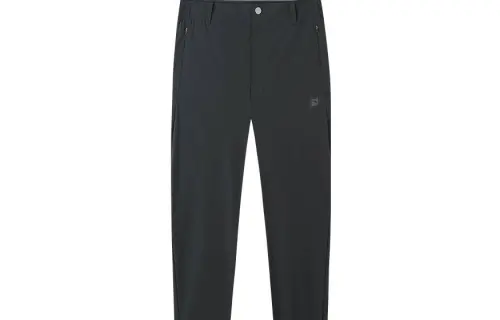 ANTA All Weather Knitted Sweatpants Men's Black Moderate Straight Fit Pants
