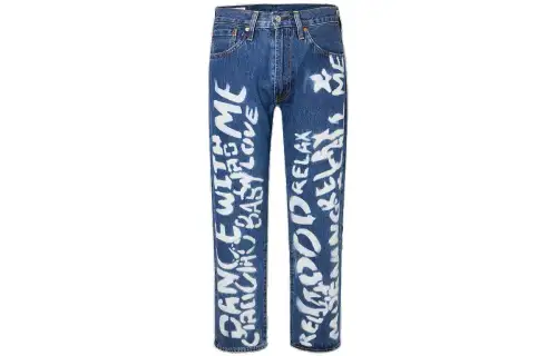 Levis Jeans Men's Blue Moderate Straight Fit Pants