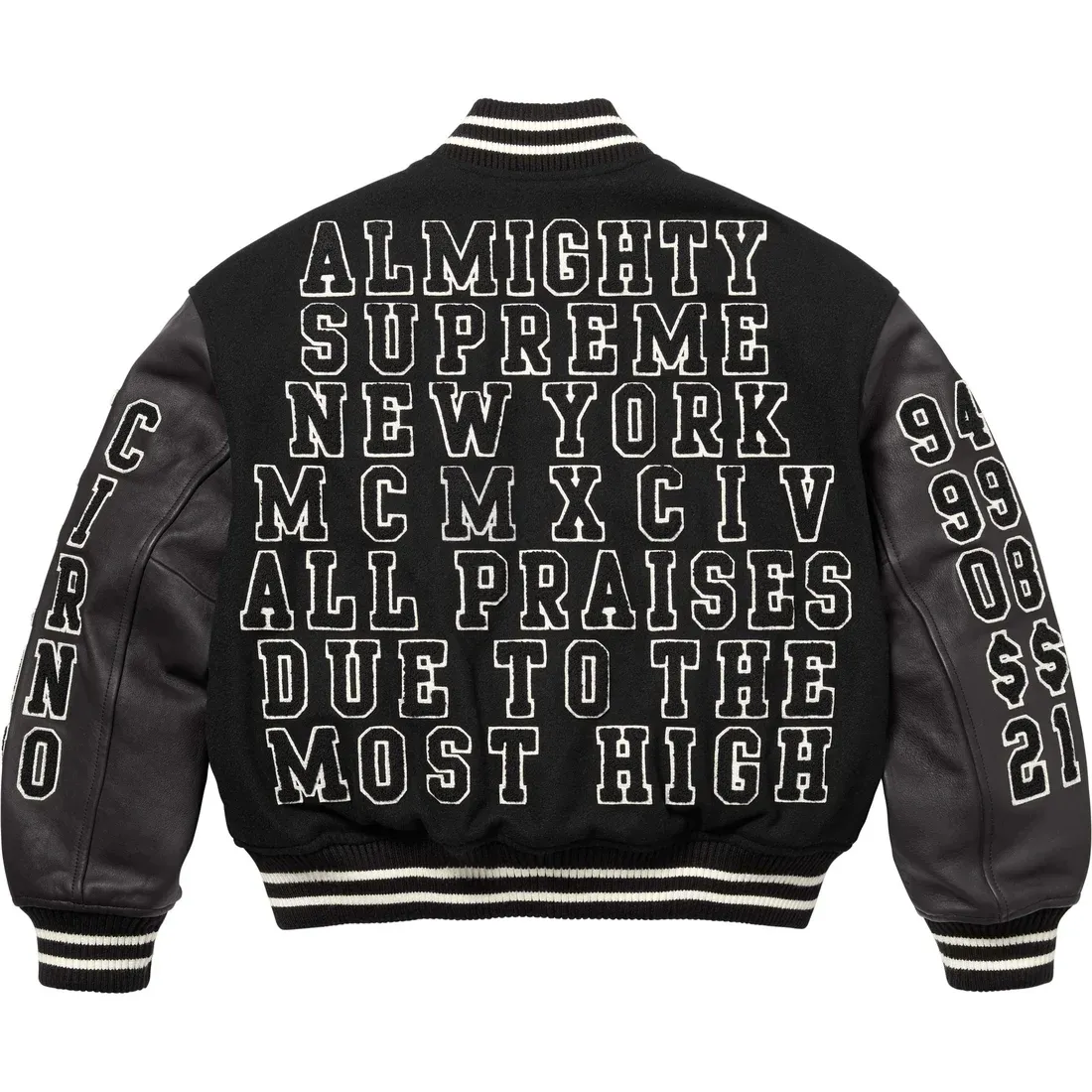 Supreme SS25 Week3 Praises Varsity Jacket Unisex