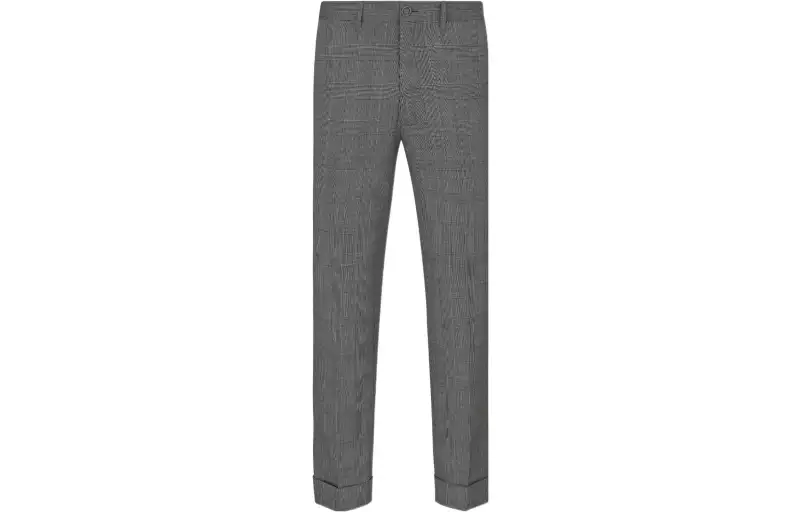 DIOR Quarterly New Products Casual Pants Men's Gray Moderate Straight Fit Pants