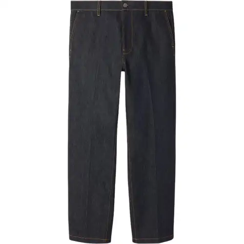 GUCCI Jeans Men's Dark Blue Moderate Straight Fit Pants
