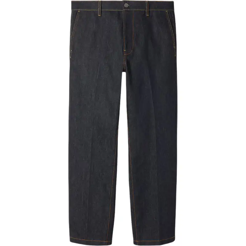 GUCCI Jeans Men's Dark Blue Moderate Straight Fit Pants