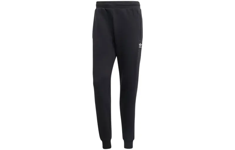 Adidas Originals Trefoil Essentials Knitted Sweatpants Japan Version Unisex Black