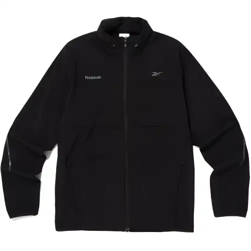 Reebok Trench Coats Men's Black Stand Collar Moderate