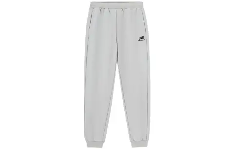 New Balance Knitted Sweatpants Unisex Gray Moderate Cuffed Pants