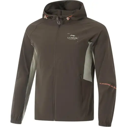 Li Ning Fitness Series Trench Coat Men's Slate Umber